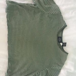 striped green tee
